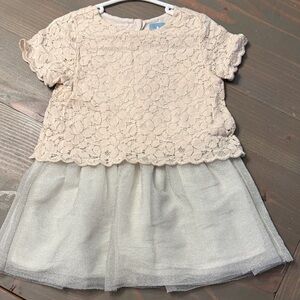 GAP Cream Lace Baby Dress